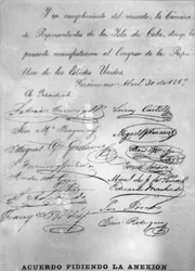 Overeenkomst voor annexatie, 1869, 1920s