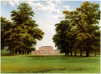 Aldby Park, Yorkshire, huis van de familie Darley, ca. 1880