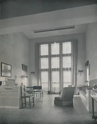 Alexander B. Trowbridge - Interieur van het zomerhuisje gebouwd voor Mr. L. Corrin Strong, 1933