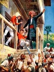 Alexander Burnes, Schotse diplomaat, vermoord door Afghanen tijdens de Eerste Anglo-Afghaanse Oorlog, 1841