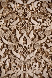 Alhambra - Nasrid Paleizen - Palacio de los Leones beeldhouwwerken