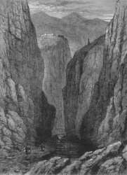 Ali Musjid en de Khyberpas, ca. 1880