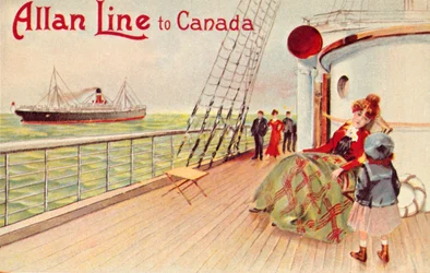 Allan Line naar Canada, ca. 1900