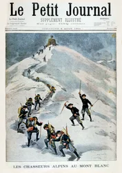 Alpenjagers op de Mont Blanc, 1901