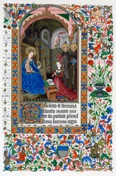 Amadee de Saluces en de Maagd, midden 15e eeuw