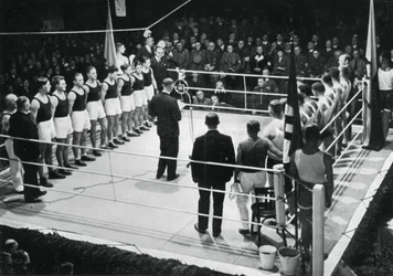 Amateur bokswedstrijd tussen Duitsland en Polen, 1936