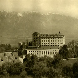Kasteel Ambras, Innsbruck, Tirol, Oostenrijk, ca. 1935