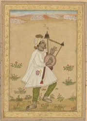 Een Afrikaanse Lierspeler, ca. 1640-1660