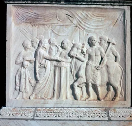 Een altaar gewijd aan de Romeinse keizerlijke cultus, 1e eeuw