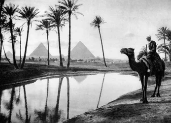 Een oase bij Caïro, Egypte, ca. 1920s