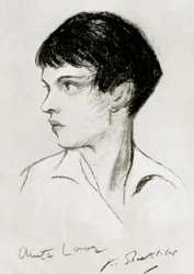 Anita Loos 1888-1981, Amerikaanse scenarioschrijver, toneelschrijver en auteur, begin 20e eeuw