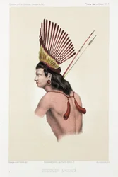 Apinage krijger, Brazilië, ca. 1843-1847