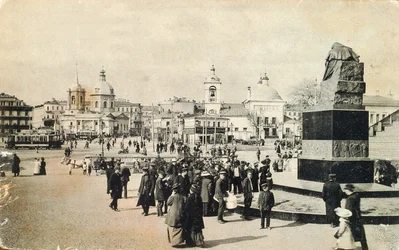 Arbatplein, Moskou, Rusland, 1913