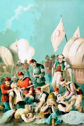 Arm wordt geamputeerd zonder verdoving, Russisch-Turkse Oorlog, 1877