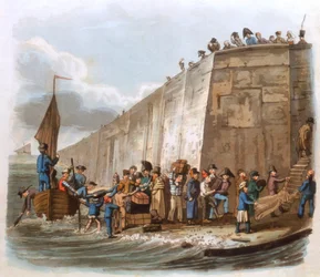 Aankomst in Calais, 1816