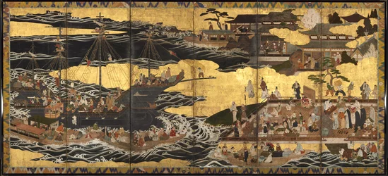 Aankomst van de Zuidelijke Barbaren, ca. 1600