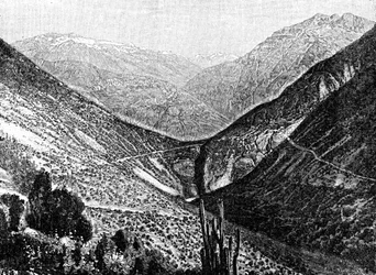 Beklimming van de Cumbre, Chili, 1895