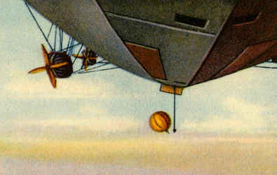 Opstijging van zeppelin, Arctische expeditie, 1932