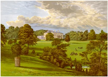 Ashcombe Park, Staffordshire, huis van de familie Sneyd, c1880
