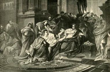 De moord op Julius Caesar, 1890.