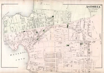 Astoria, deel van Long Island City, stad Newtown, Queens, Co. L.I