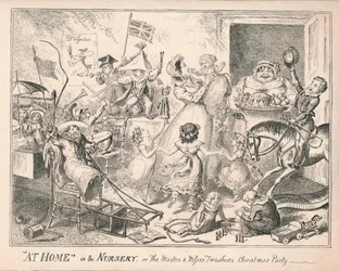 Thuis in de Kinderkamer, of Het Kerstfeest van de Meesters en Juffrouwen Twee Schoenen, 1835