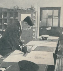 Op het Royal Naval College, Dartmouth, 1936