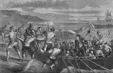 Aanval op het Eiland Wight, juli 1545, ca. 1880