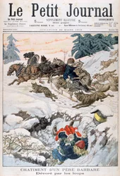 Aangevallen door wolven, Rusland, 1903