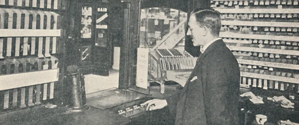 Automatische Ticket- en Wisselgeldmachines bij Westminster, 1926