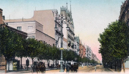 Avenida de Mayo, Buenos Aires, Argentinië, begin 20e eeuw