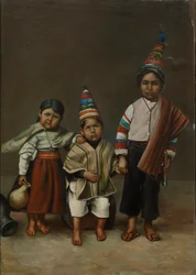Aymara-kinderen, ca. 1890-1892