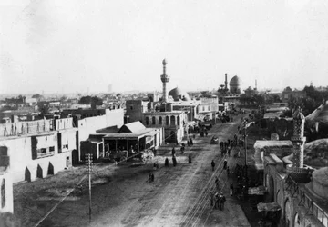 Bagdad vanaf de noordpoort, Irak, 1917-1919