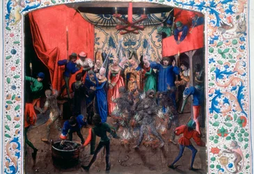 Bal van de brandende mannen, 1393, ca. 1470