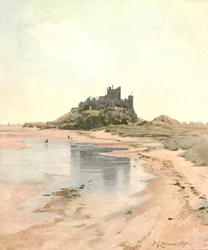 Bamborough Kasteel, 1891, circa 1900