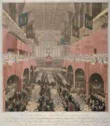 Banket in de Guildhall, City of London