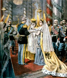 Doop van grootvorstin Tatiana, dochter van Nicolaas II van Rusland, 1897