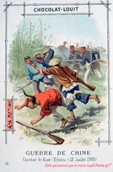 Slag bij Kiao-Tcheou, China, Bokseropstand, 12 juli 1900