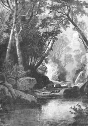 Bear River, nabij Bethel, Maine