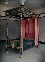 Bed versierd door Jessie Bayes, ca. 1913