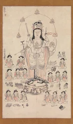 Benzaiten en vijftien begeleiders, 13e eeuw
