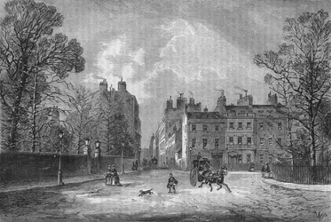 Berkeley Square, Westminster, Londen, ca. 1850-1878