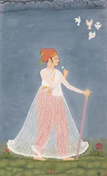 Bishen Singh als een jonge man, ca. 1780
