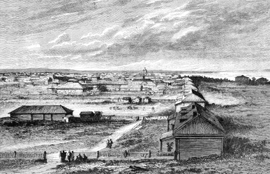 Blagovyeshchensk, Siberië, Rusland, 1895