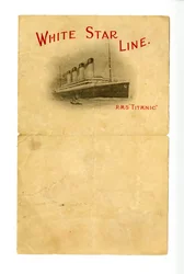 Leeg R.M.S Titanic briefpapier [gegeven aan de Hurds door een onbekende overlevende], ca. 1912