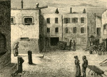 Bleeding Heart Yard, ca. 1872