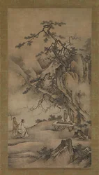 Bo Ya speelt de Qin terwijl Zhong Ziqi luistert, 1530s