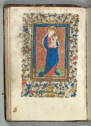 Getijdenboek Gebruik van Metz: Fol. 26v, Maagd en Kind, ca. 1440