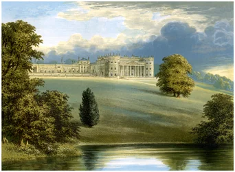 Bowood Park, Wiltshire, huis van de Markies van Lansdowne, c1880