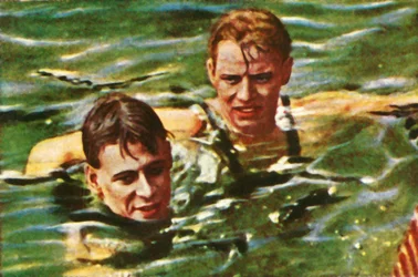 Boy Charlton van Australië en Arne Borg van Zweden